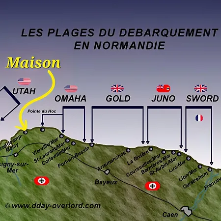 Maison Proche Omaha * Grandcamp-Maisy